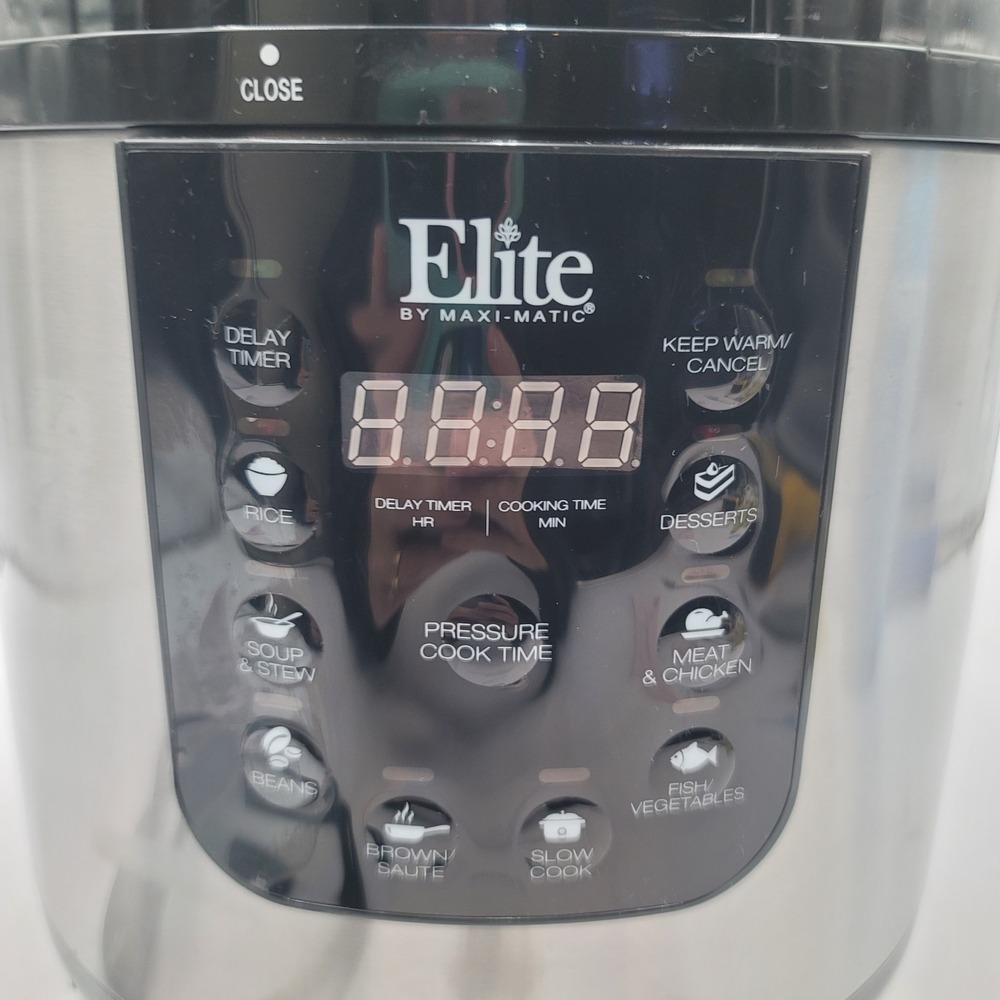 Elite Platinum 8Qt Digital Pressure Cooker EPC-813 Stainless‎ Steel Multi-Cooker - Picture 2 of 15